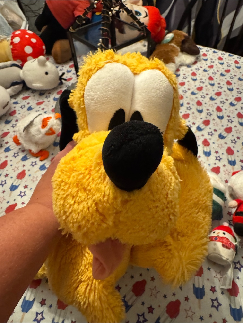 Pluto Plush pillow- Yellow Soft Stuffed Pet Toy